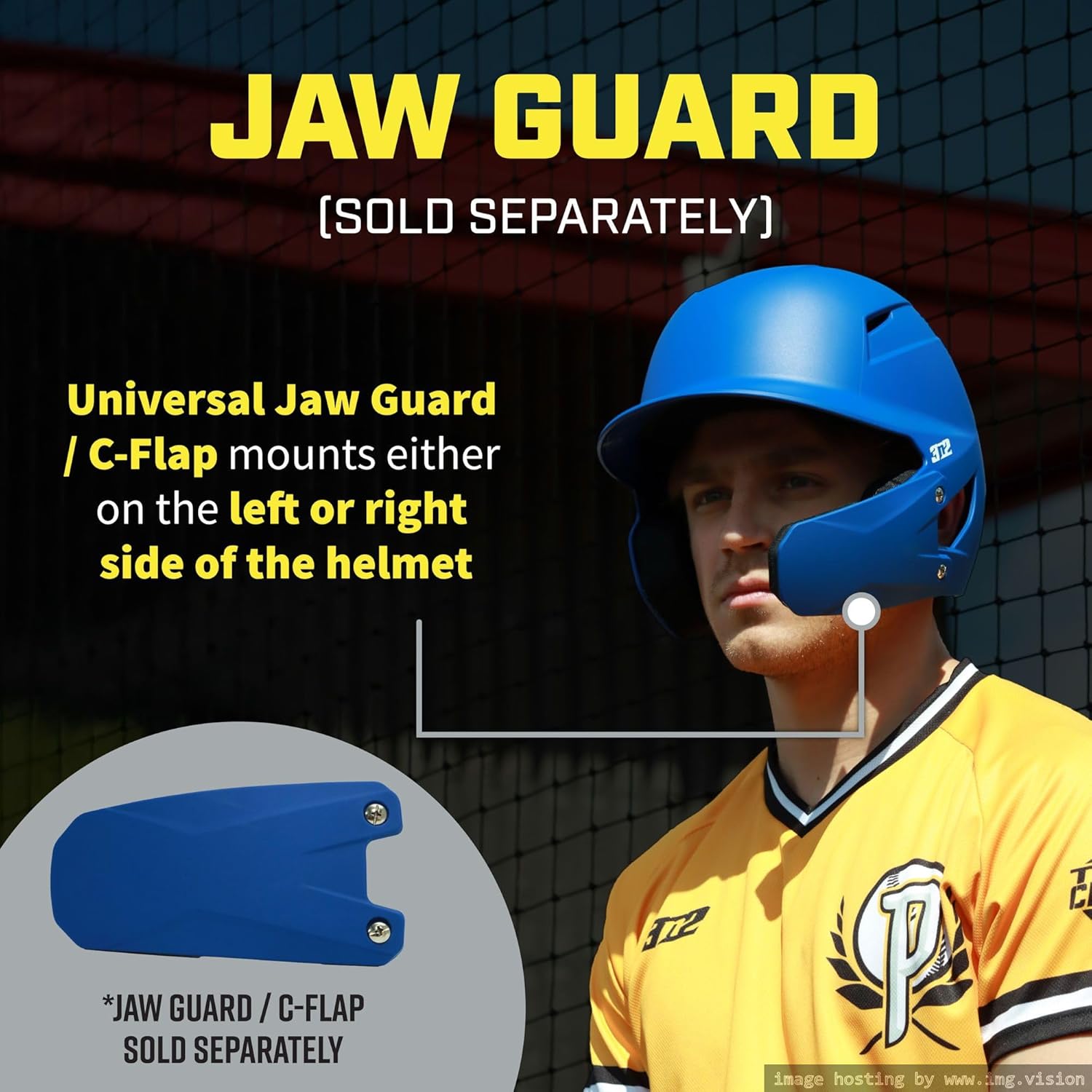 3N2 Pro Clutch Baseball Helmet - Ventilated High-Impact Shell, Moisture-Wicking Padding - Matte (Black, Red, Navy, Blue or White)