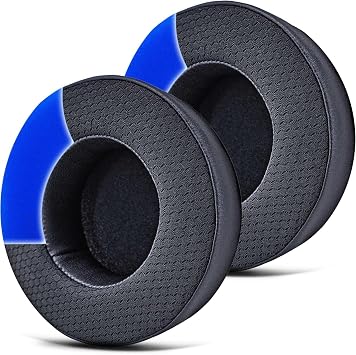 Replacement Earpads for Hesh Wired & Hesh 2 Wireless Headphones by TRANSTEK I Thicker Memory Foam and Deeper Inner Hole Cooling Gel Mesh