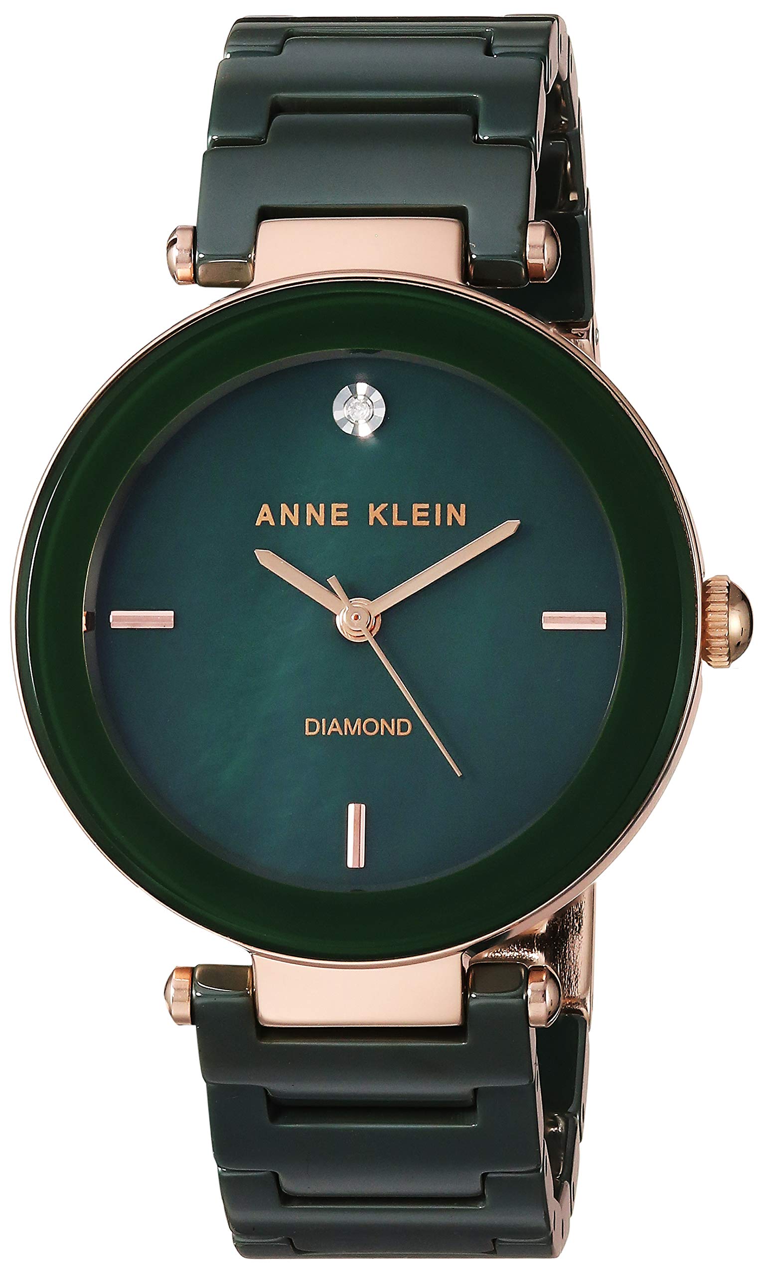 Anne Klein Women's Alice Quartz Watch with Analogue Display and Ceramic Strap