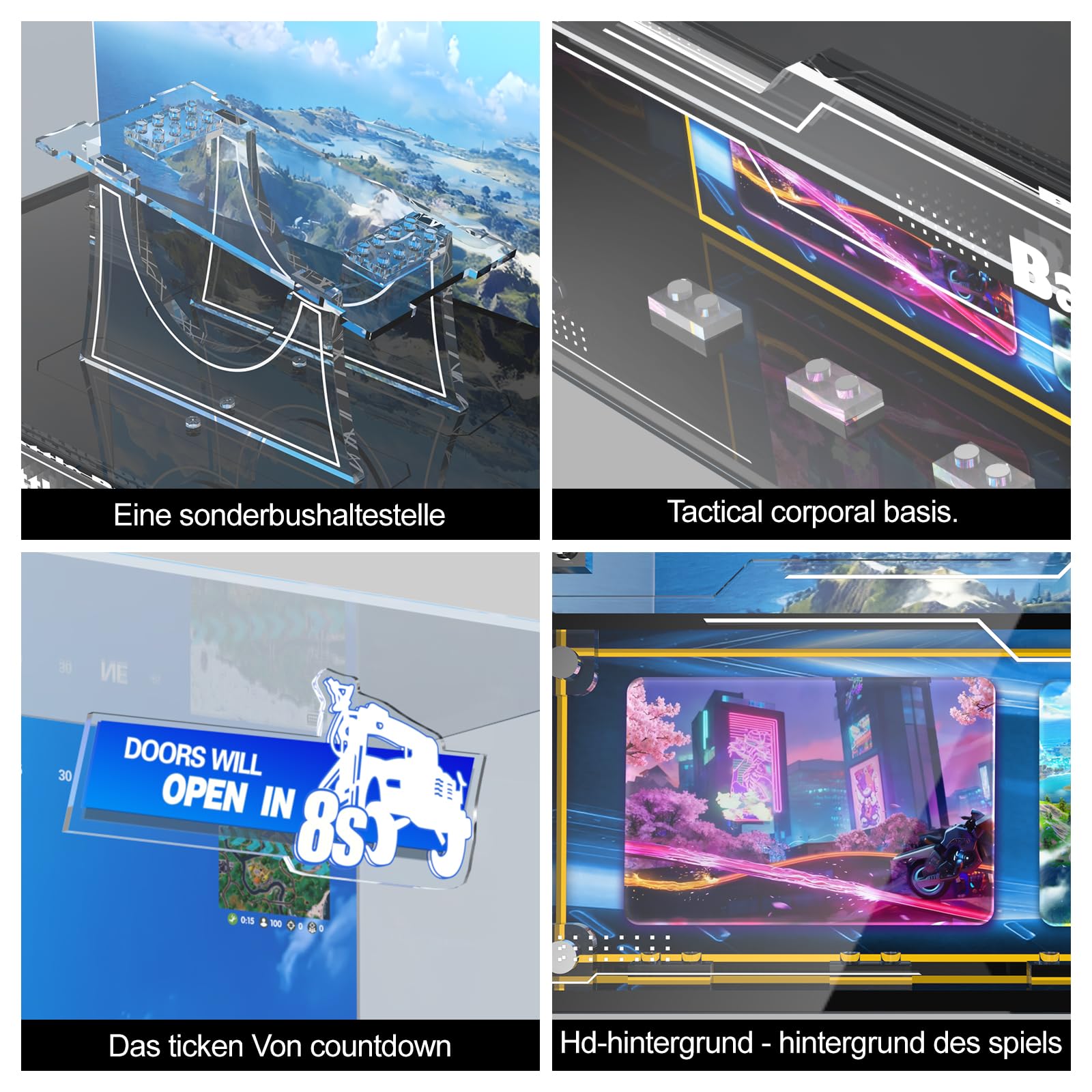 Acrylic Display Case Compatible with Lego 77073 Battle Bus, Transparent & Dustproof Acrylic Display Box with Clear Background (Box Only, No Models)