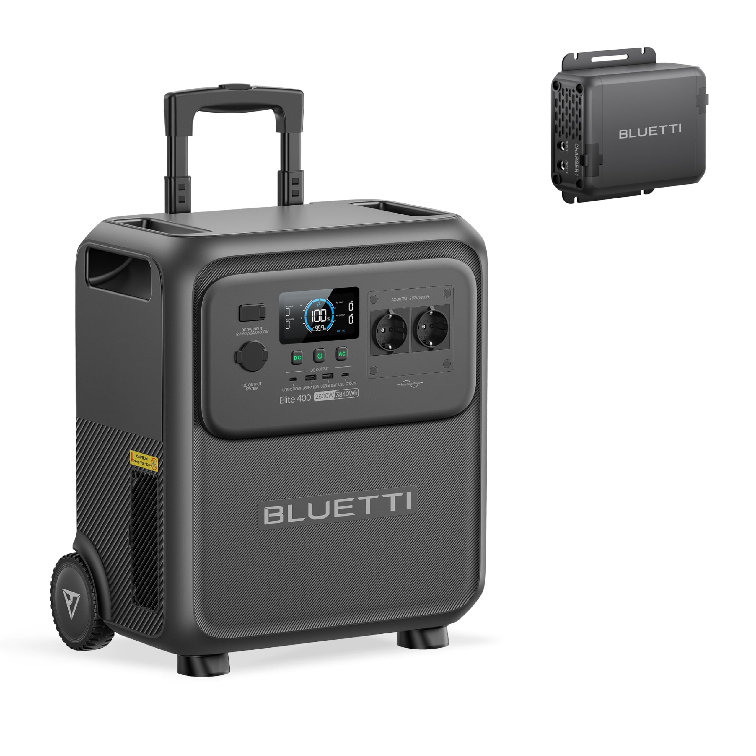 BLUETTI Elite 400 Generador Solar con Panel 350 W (Envío por Separado), Batería LFP 3840 Wh, Salidas AC 2600 W (Pico 3900 W) para Hogar, Cortes, RV y Camping — view 12