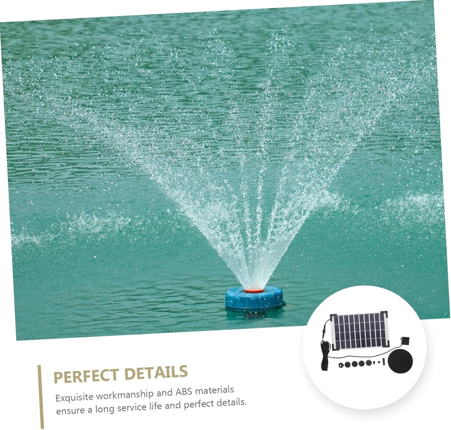 YARNOW 1set Garden Solar Power Fountain Pump Kit Energy-saving Solar Water Fountain for Bath for Outdoor Garden Pool Decoration