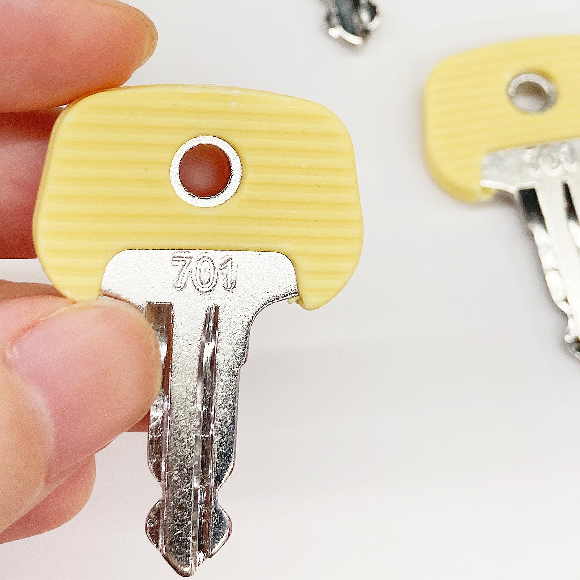 Chiavi Di Accensione Per Carrelli Elevatori - Set Da 5 Pezzi, Modello 701 Giallo, Compatibile Con Jungheinrich - Foto 6