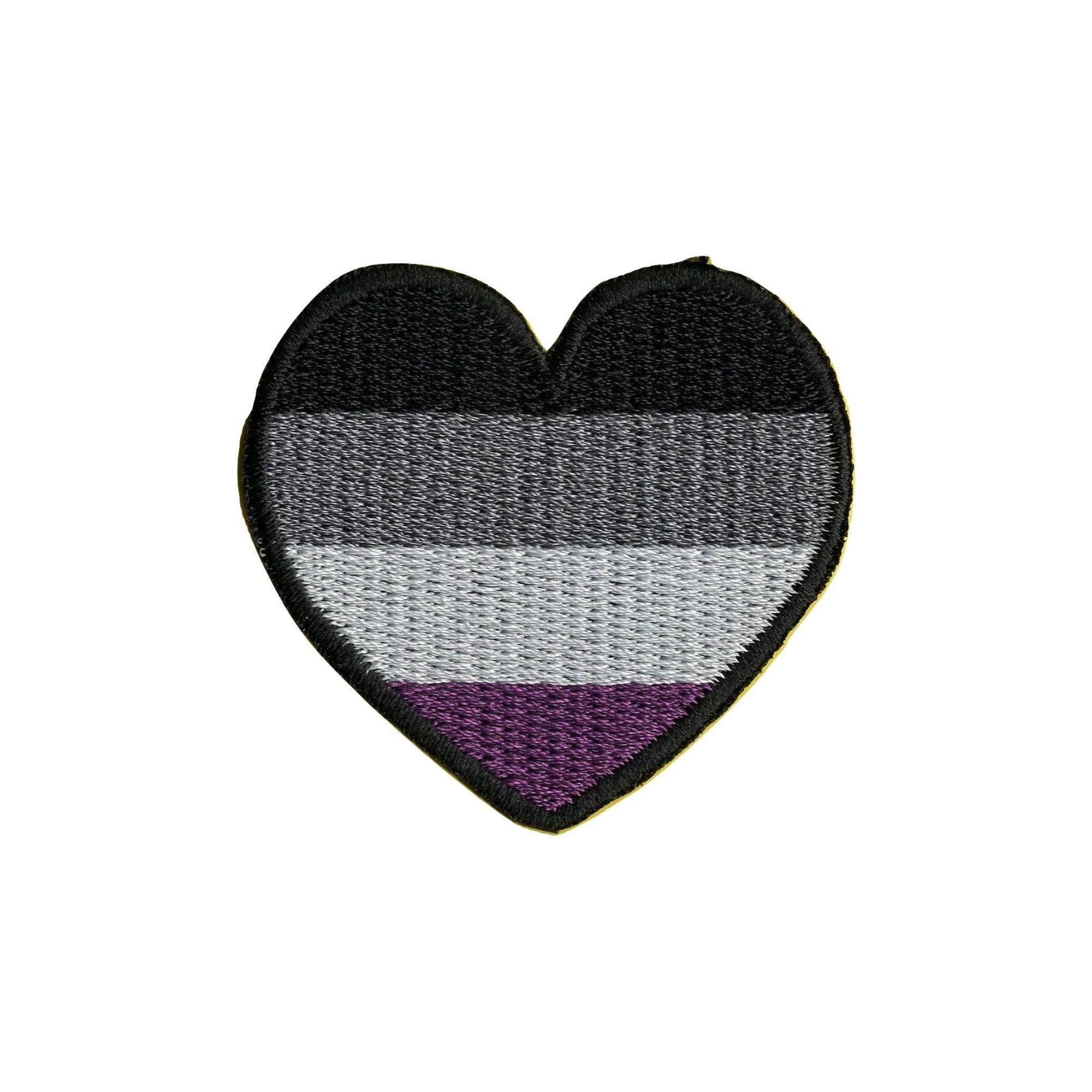 Minimum Mouse Asexual Pride Lgbt Pride Rainbow Heart Iron On Patch