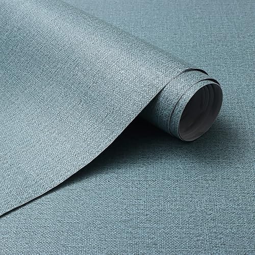 Guvana Papel tapiz azul oscuro para despegar y pegar papel de contacto texturizado papel de contacto grueso 157 x 118 pulgadas papel tapiz