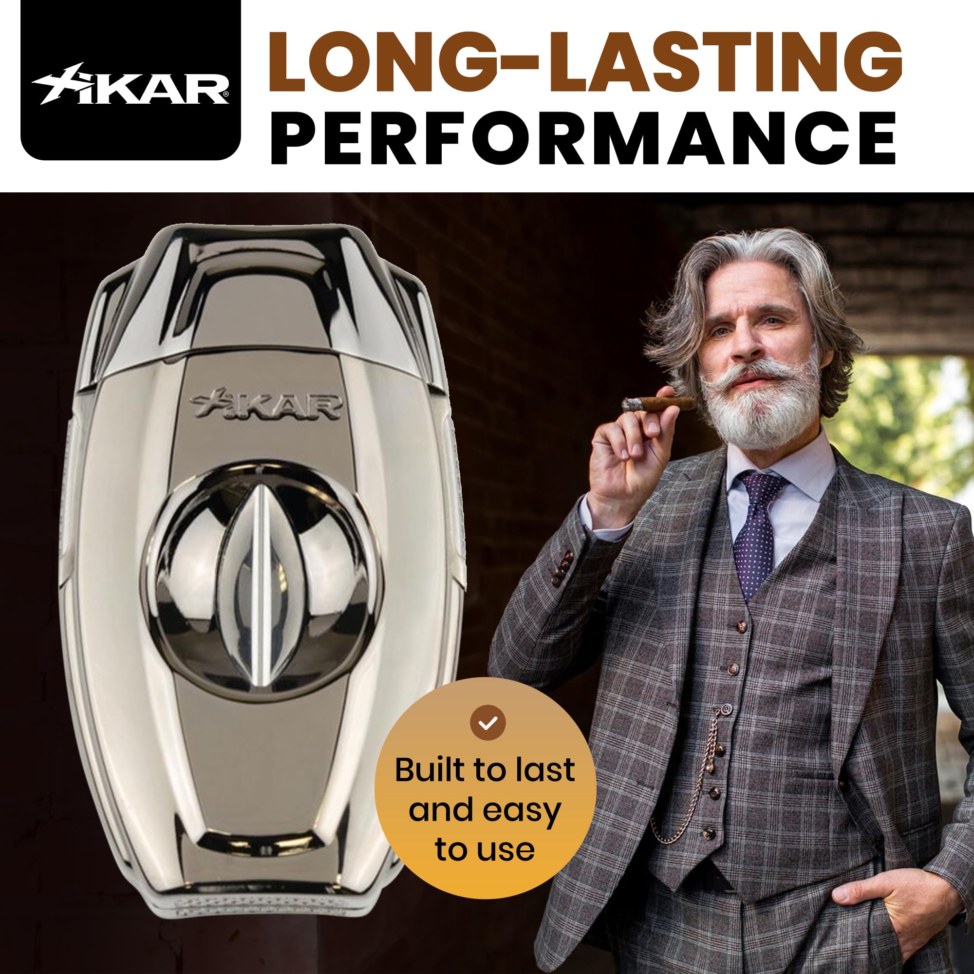 Amazon.com: Xikar VX2 V-Cut Cigar Cutter with Stainless Steel