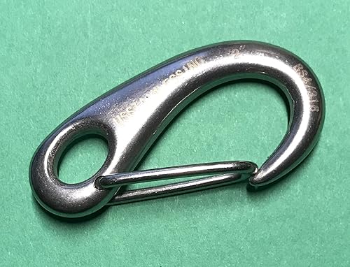 Miniatura 5 de US STAINlESS 50 piezas de acero inoxidable 316 Spring Gate Snap Hook Clip de 2 pulgadas garra de langosta de grado marino