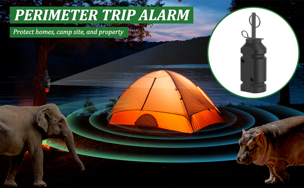 Alarma Perimetral De Cuerda Para Camping - 30 Metros Resistente, Protección Patio, Granja, Senderismo