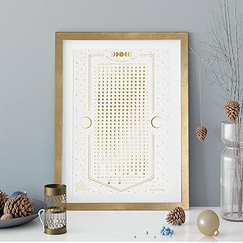 moon商品 Amazon.com : Astrology White Moon Calendar 2025 - Vertical