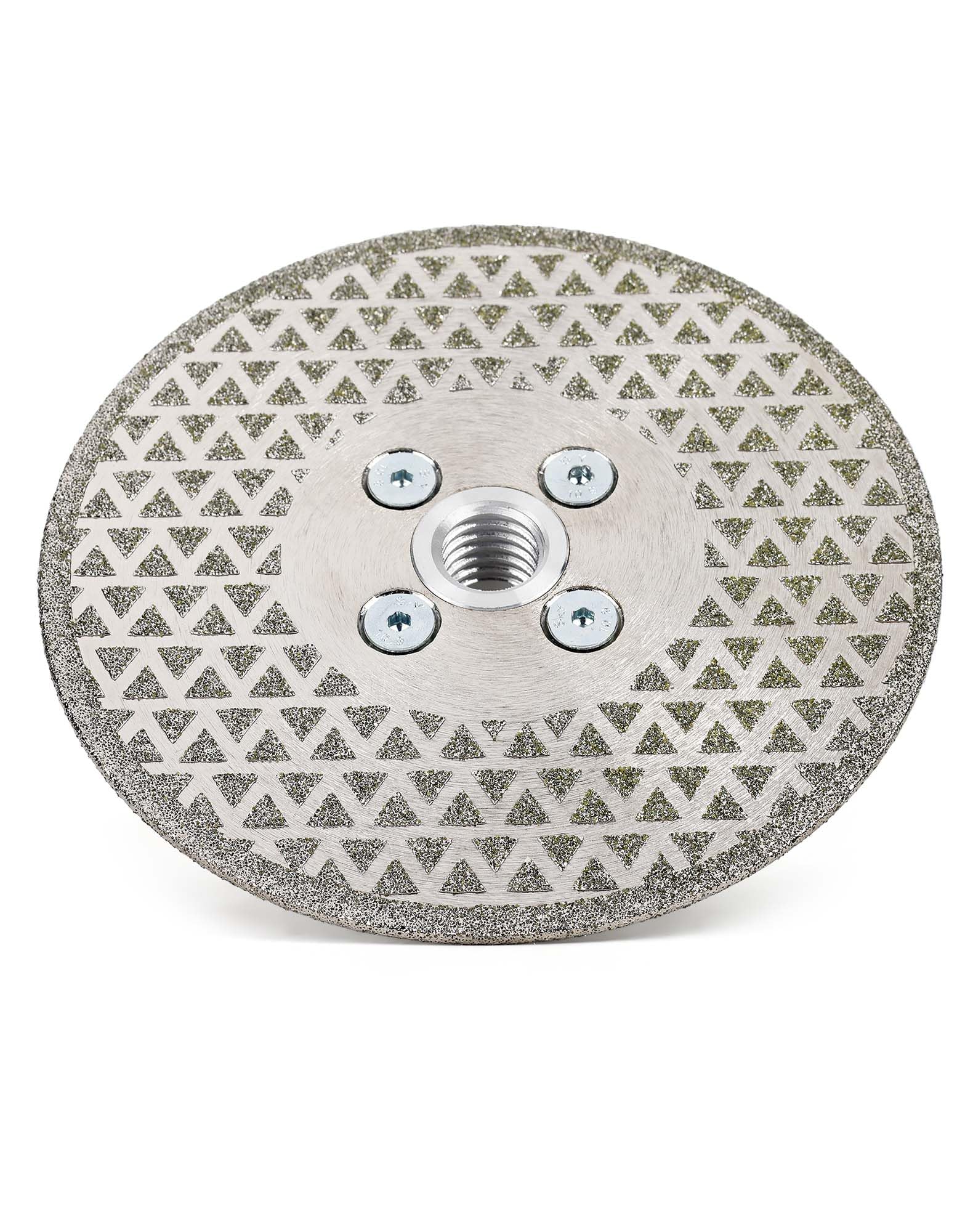 Diamantscheibe 125mm x M14 Doppelfunktions 2in1 -Hochleistungs Trennscheibe & Schleifscheibe für harten Fliesen Keramik Feinsteinzeug Granit Marmor