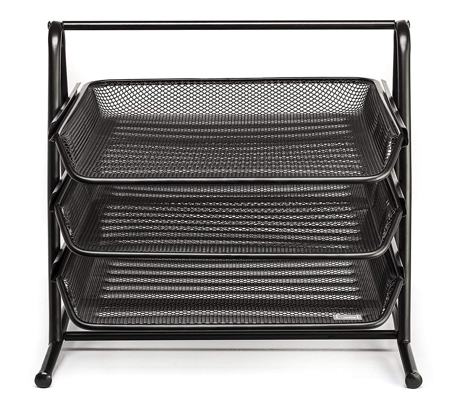 Entraxa A4 Size File Rack 3 Tier Step | File Rack, Document, File, Paper, Letter, Office Desktop Tray/Organizer | Document Holder | File Tray | Paper, Letter, Office Desktop Organizer 1
