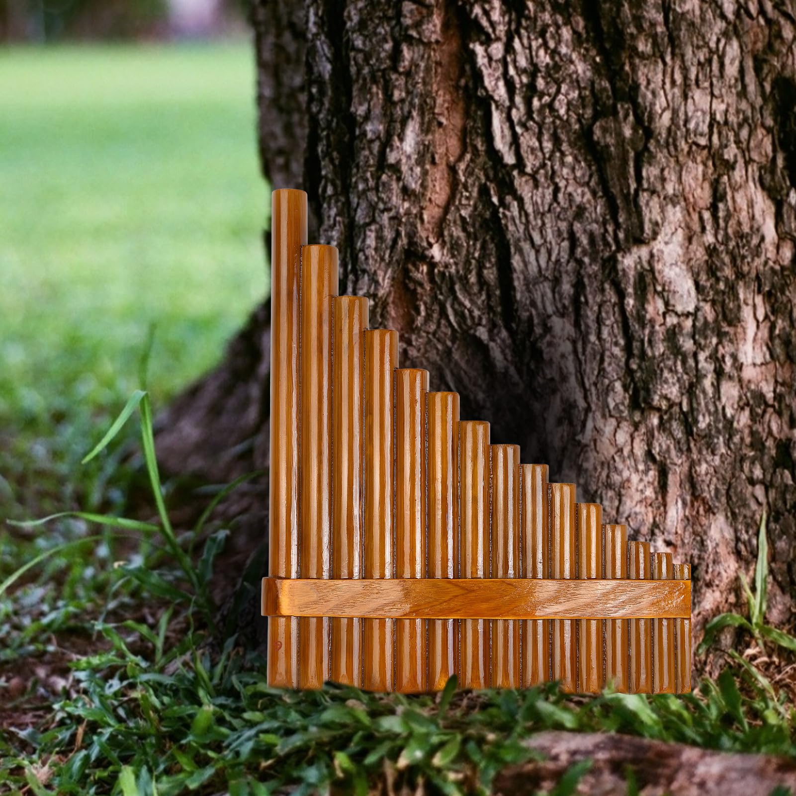 Bambus Panflöte Mit Tragetasche, 15 Panflöte In G-Dur, Traditionelles Chinesisches Musikinstrument, Handgefertigte Panflöte Für Anfänger, Schüler, Kinder Und Erwachsene