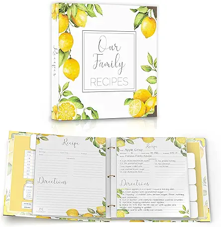 Recipe Binder 8.5x11 3 Ring Kit - 25...