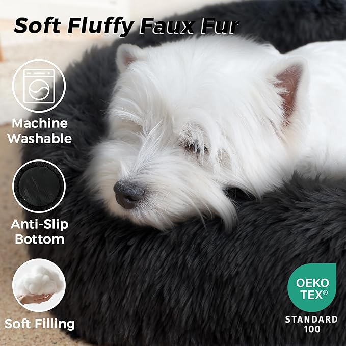 Cama Redonda para Perro y Gato Mediana 50cm Lavable Antideslizante miniatura 3
