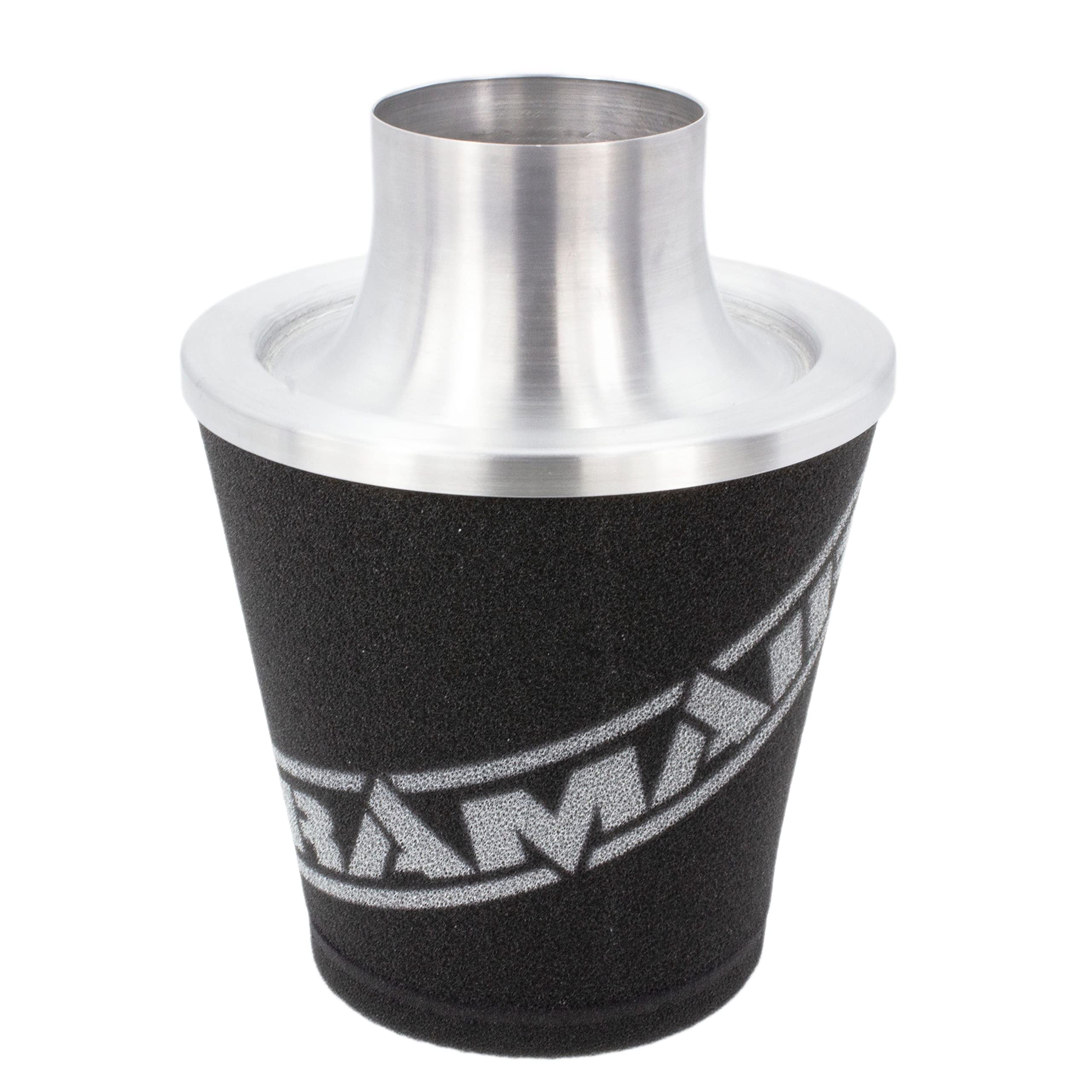 Ramair Medium 80mm OD Silver Aluminium Neck Performance Intake Air Filter