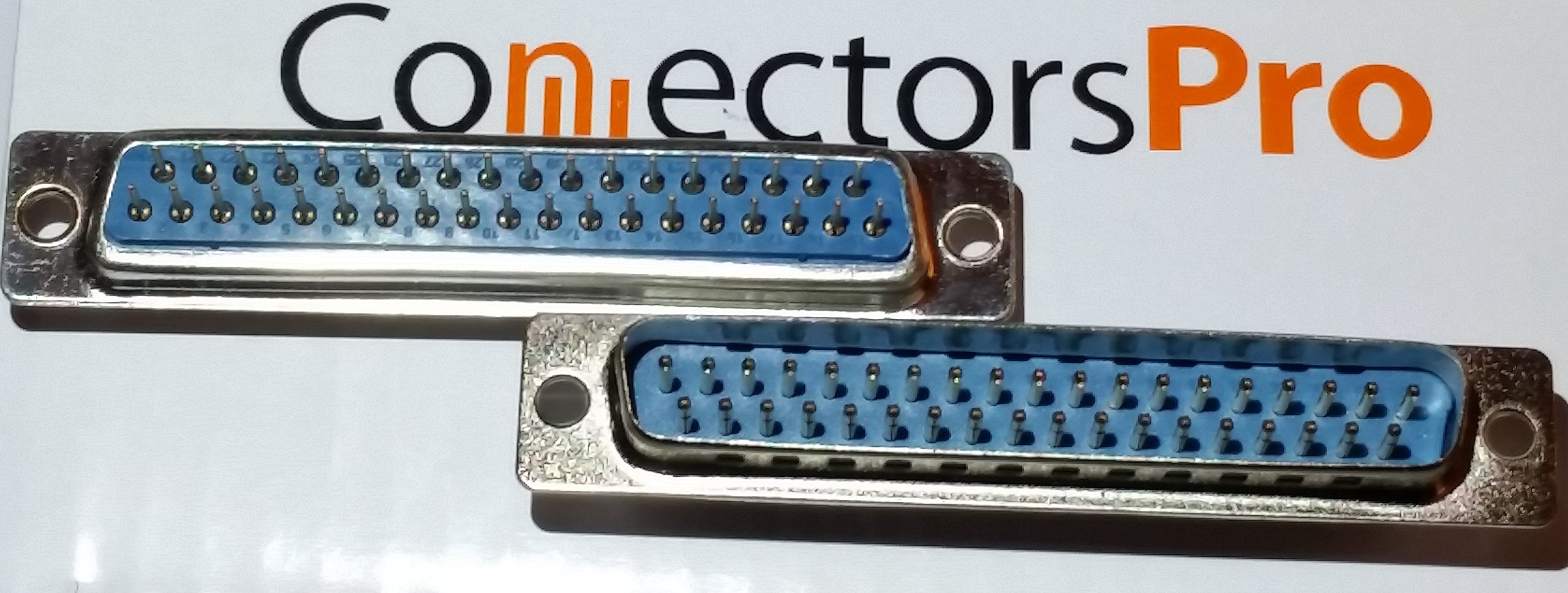 2Pcs DSUB 37 Pin Female Right Angle PCB Connector DB37F 2 Rows Wire