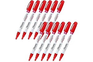 Oil-Based Paint Marker Set in Striking Red