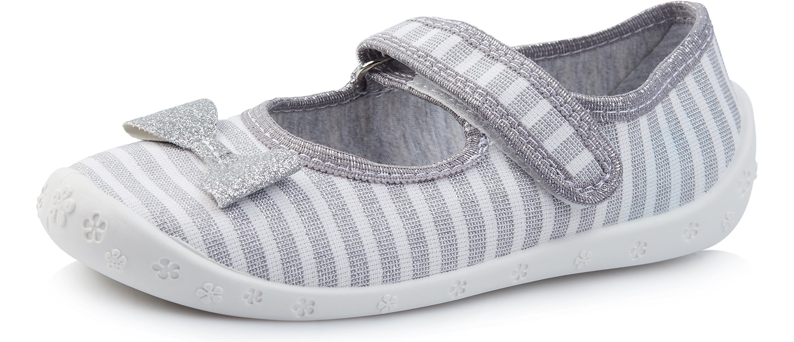 Ladeheid Hausschuhe Kinder Mädchen mit Klettverschluss, Atmungsaktive Kinderhausschuhe für Schule, Kindergarten und Zuhause LARW007