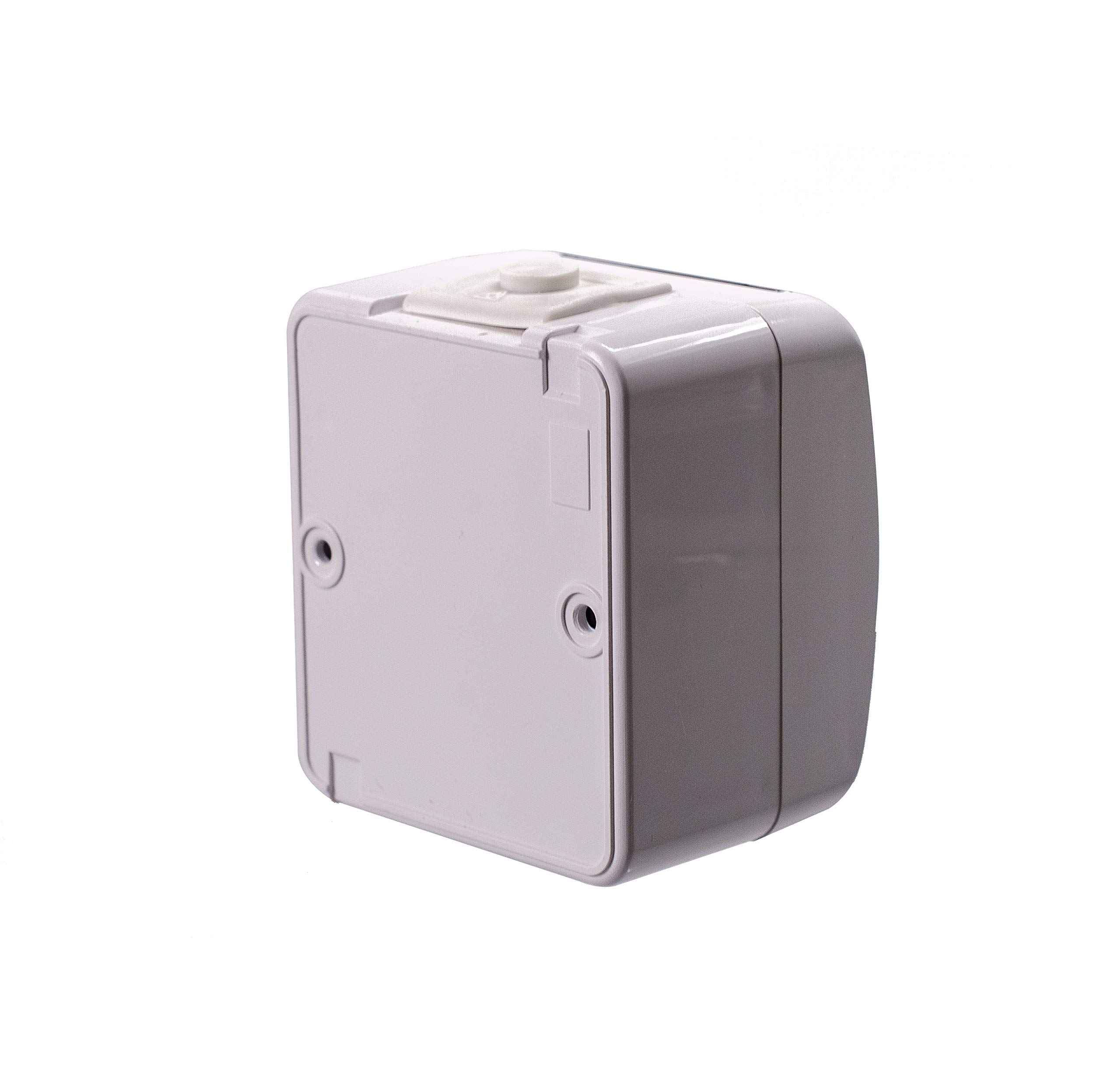 Presa ermetica IP54 gomma nera con coperchio 2P+Z 16A 250V SCHUKO RDP-F Bylion | Leroy Merlin