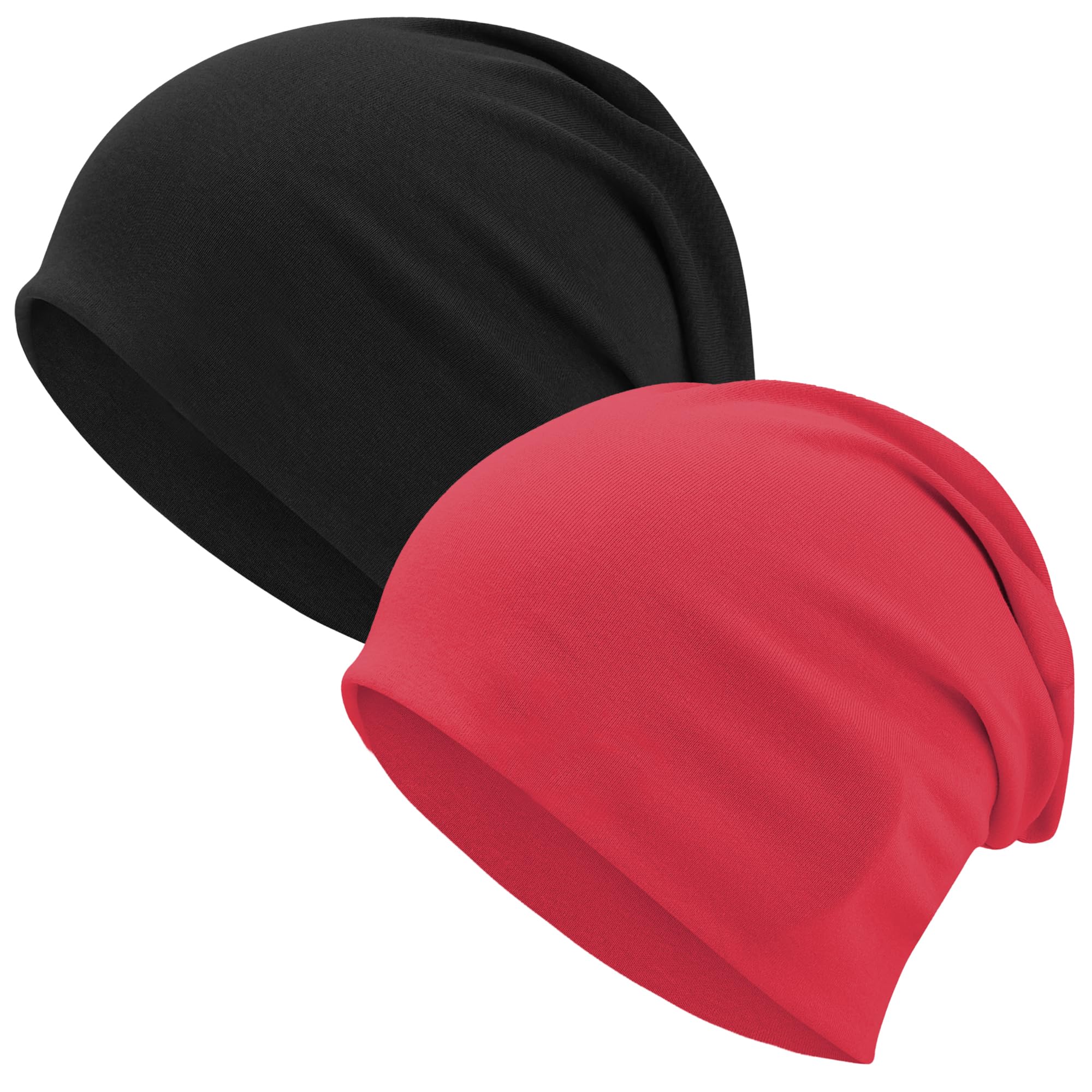 ROYBENS 100% Cotton T-Shirt Beanie for Women Men Slouchy Beanies Soft Hipster Daily Hat Lightweight Skull Cap — view 12