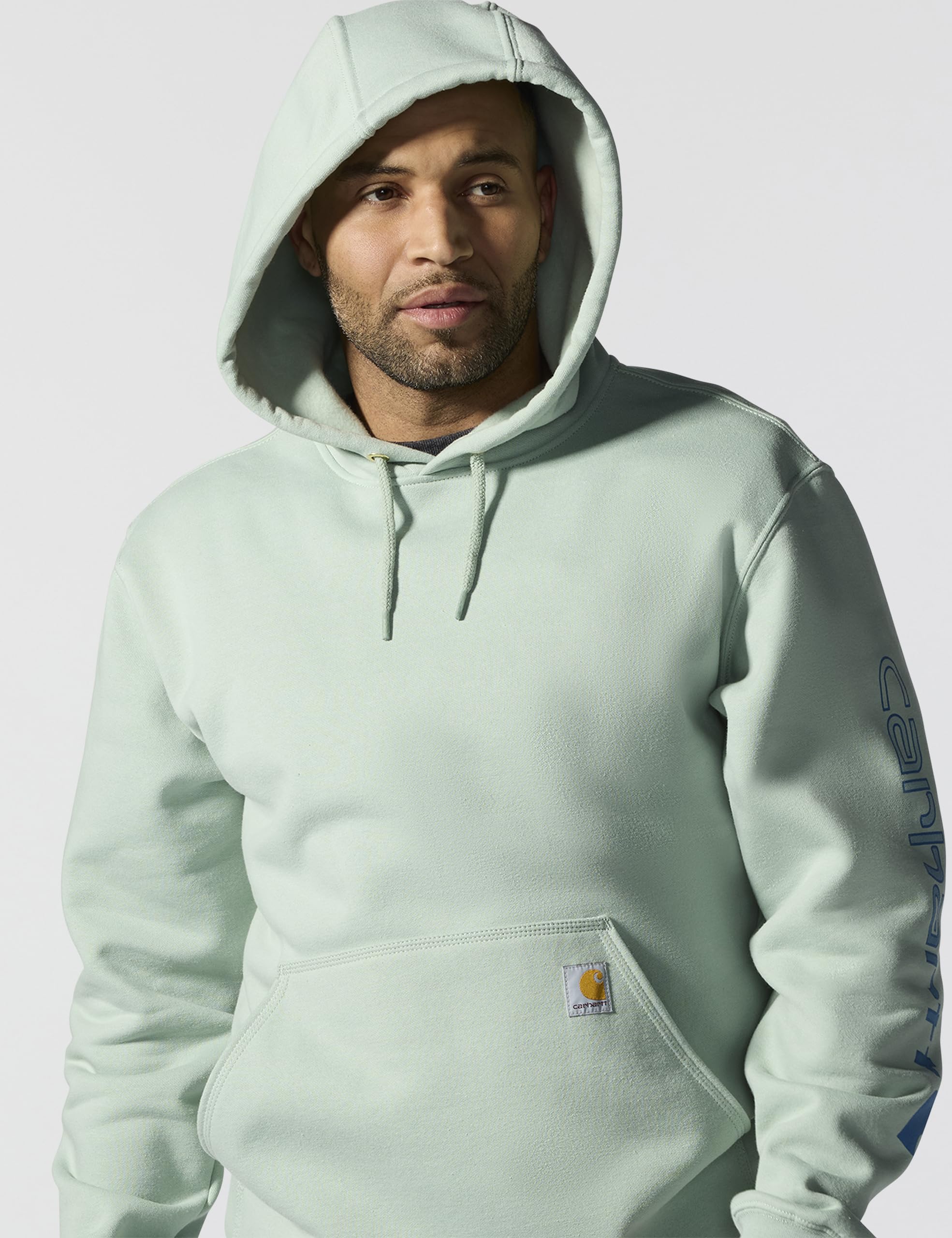 Carhartt Męska bluza z nadrukiem z logo średniej wagi, Seabrook, L