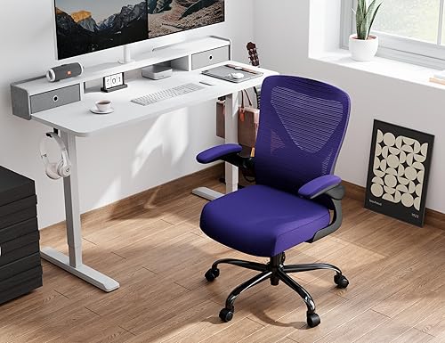 Miniatura 3 de Silla de oficina ergonómica Silla de escritorio para computadora en forma de X cómoda, silla de juegos, silla de oficina con soporte lumbar, sillas