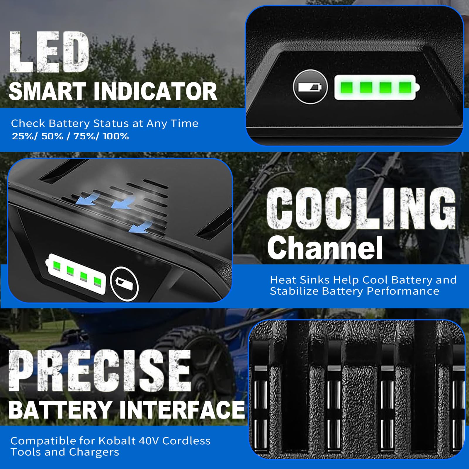 Hart 40v Battery KOBALT 40-Volt Rechargeable Lithium Ion (Li - Main Image