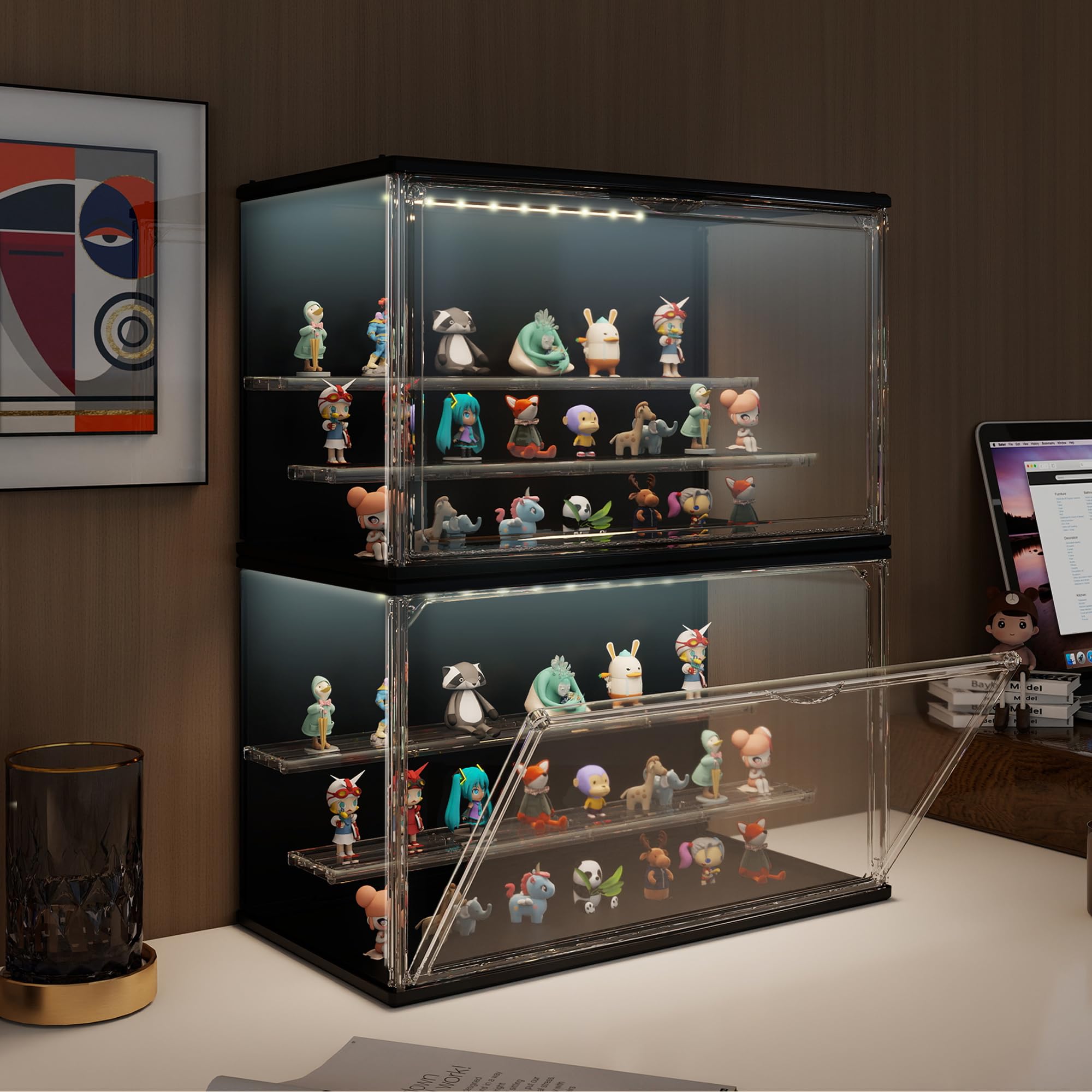 Sold out！ SonyAngel display case 限定 Amazon.com: Display Case for Minifigures Action Figures Blocks