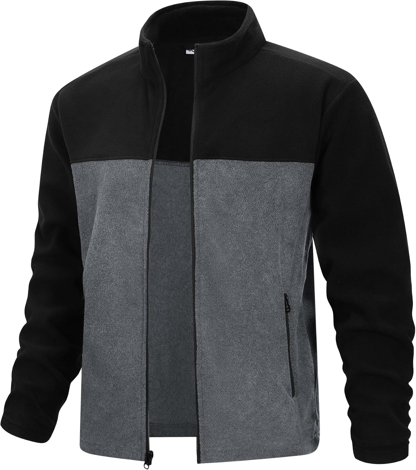 33,000ft Men's Full Zip Fleece Jacket Lightweight Warm Soft Polar Fleece Winter Jacket with Pockets for Casual Hiking Outdoor