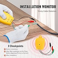 Vista 5 de VEVOR Tapete de calefacción de suelo, 30 pies cuadrados, sistema de calefacción eléctrica radiante en el suelo con termostato digital de detección