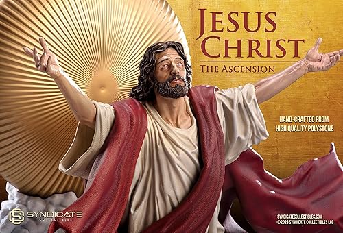 Miniatura 9 de La Ascensión de Jesucristo Escala 1:4 Escultura de Estatua de Polystone Premium | Edición de bata roja a escala 1:4