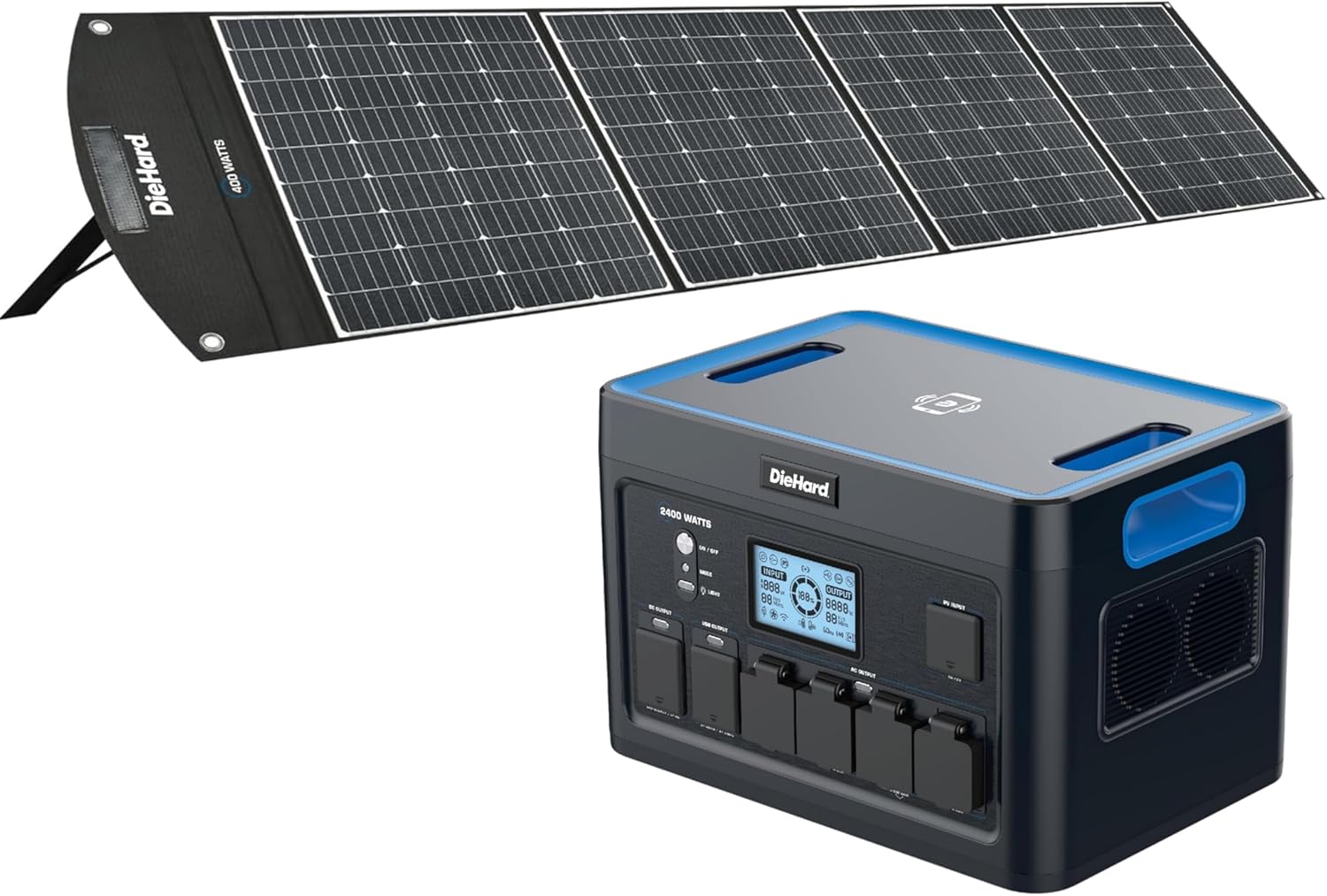 DieHard Portable Power Station 300-Watt (600-Watt Peak) 288.6Wh - Solar Generator (Solar Panel Optional), for Home Backup, Weather Emergencies, Outdoor Recreation, Jobsite and more