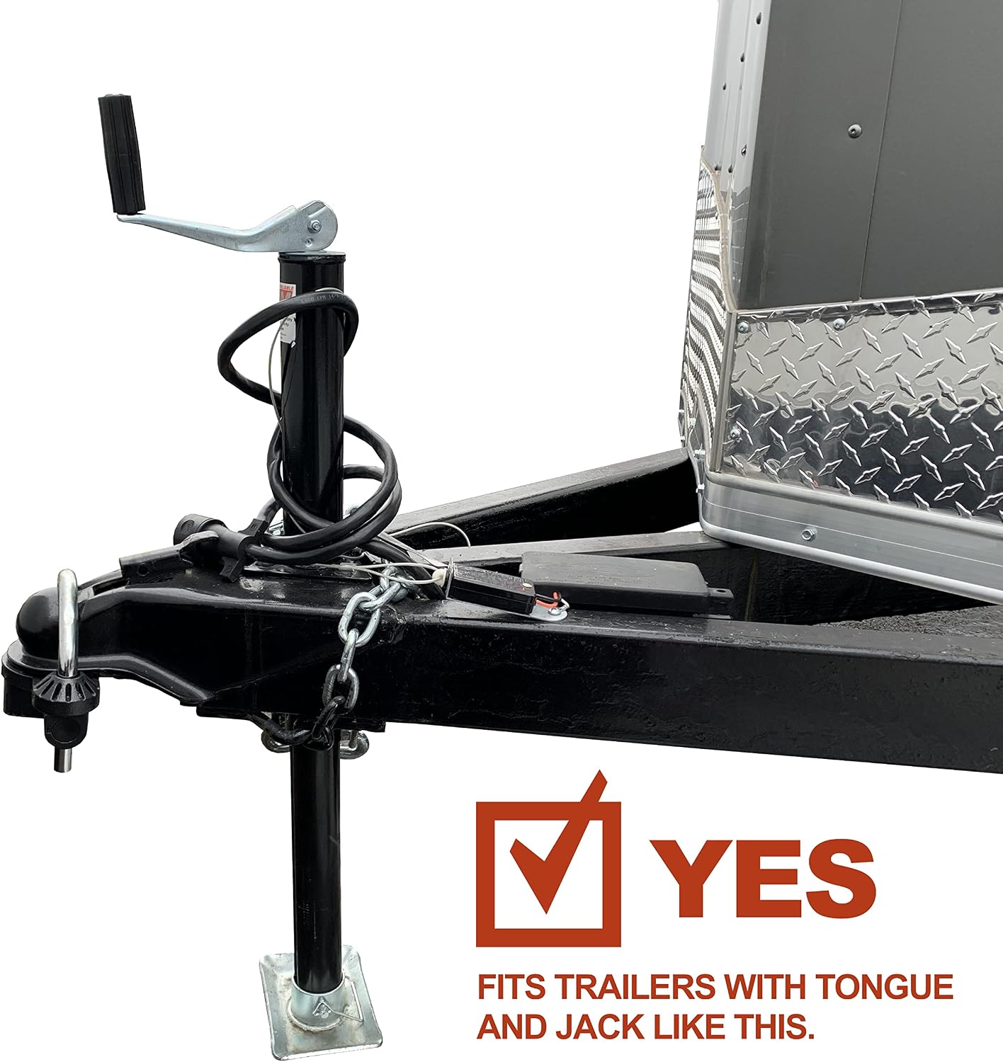 RV Trailer Tongue and Jack Cover - All Weather Protection for Lock and Electronic Jack
