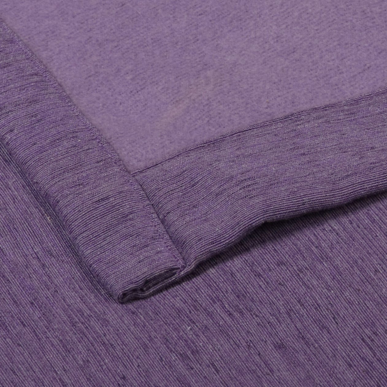 Thermovorhang Kräuselband lila violett Polar Fleece Vorhang Blickdicht elegant meliert Gardine B/H ca. 140x245 cm