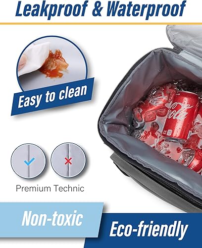 Miniatura 5 de Mochila enfriadora de 40 latas, a prueba de fugas, con aislamiento térmico, gran capacidad para hombres y mujeres, para picnic, campamento, barbacoa