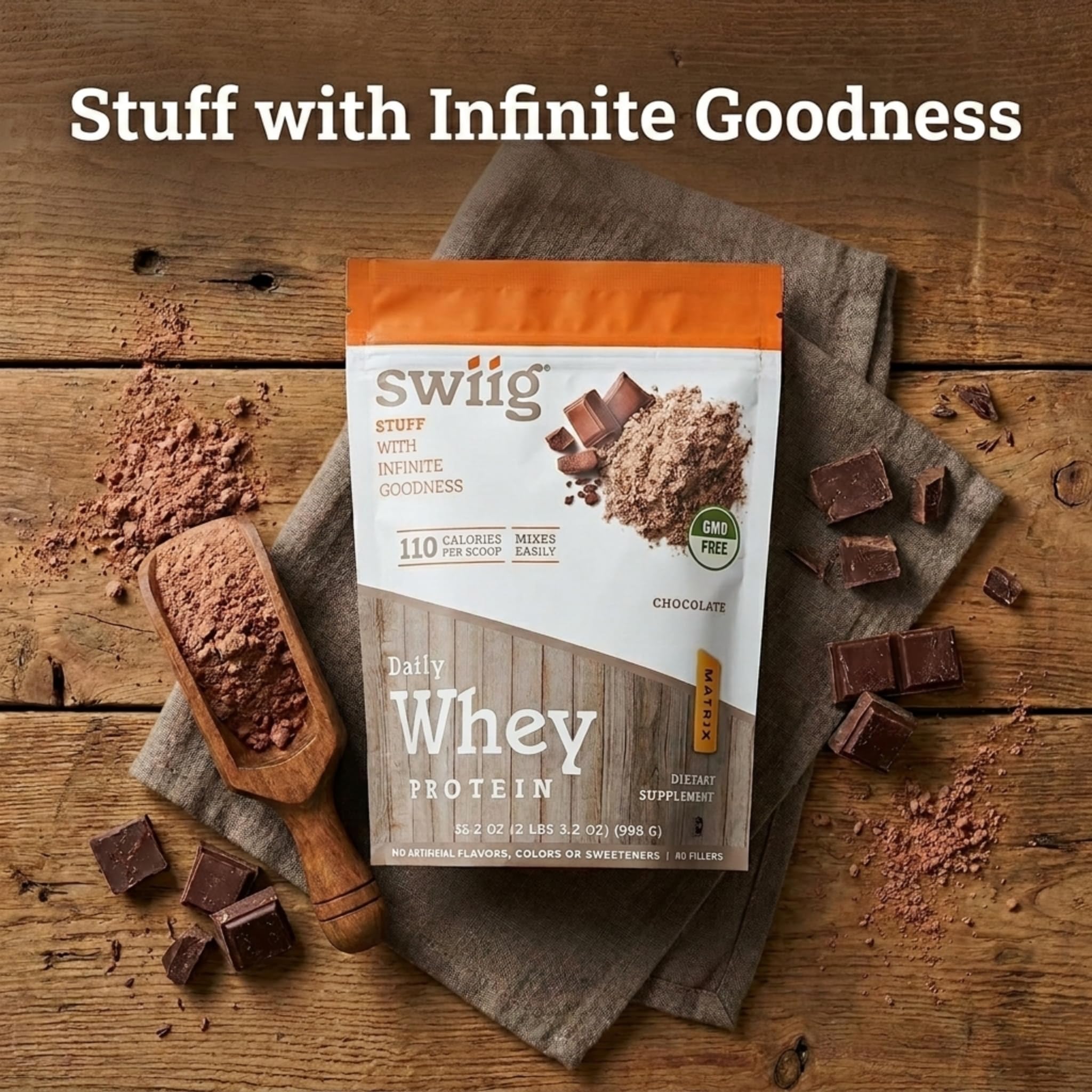 swiig Whey Matrix Protein Powder (2.2 lb, Chocolate) — Amazon image 6