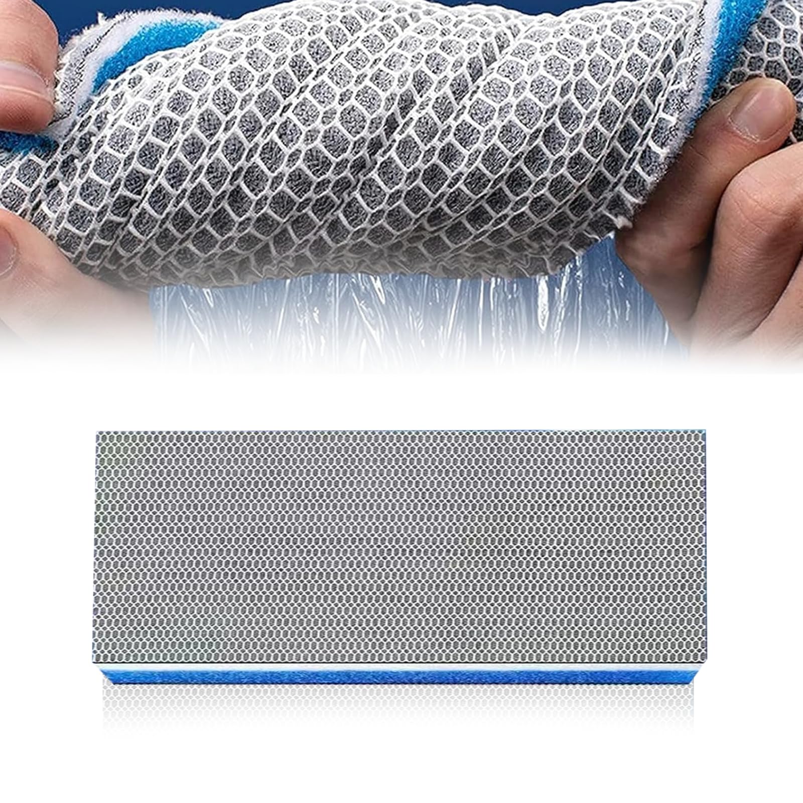 Wondora 8D Filter Mat, Filter Wadding Aquarium, Pond Filter Sponges, Biochemical Filler, Honeycomb Structure, Reusable, Suitable for Cleaning Aquariums, Koi Ponds, Ponds (50 x 11 cm)