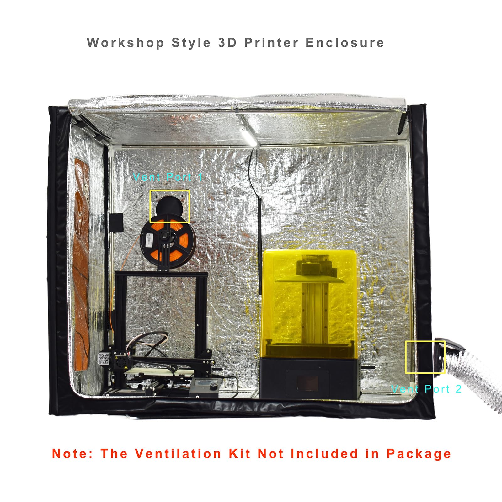 Amazon.co.jp: FUNGDO 3Dプリンターエンクロージャ 換気キット付き