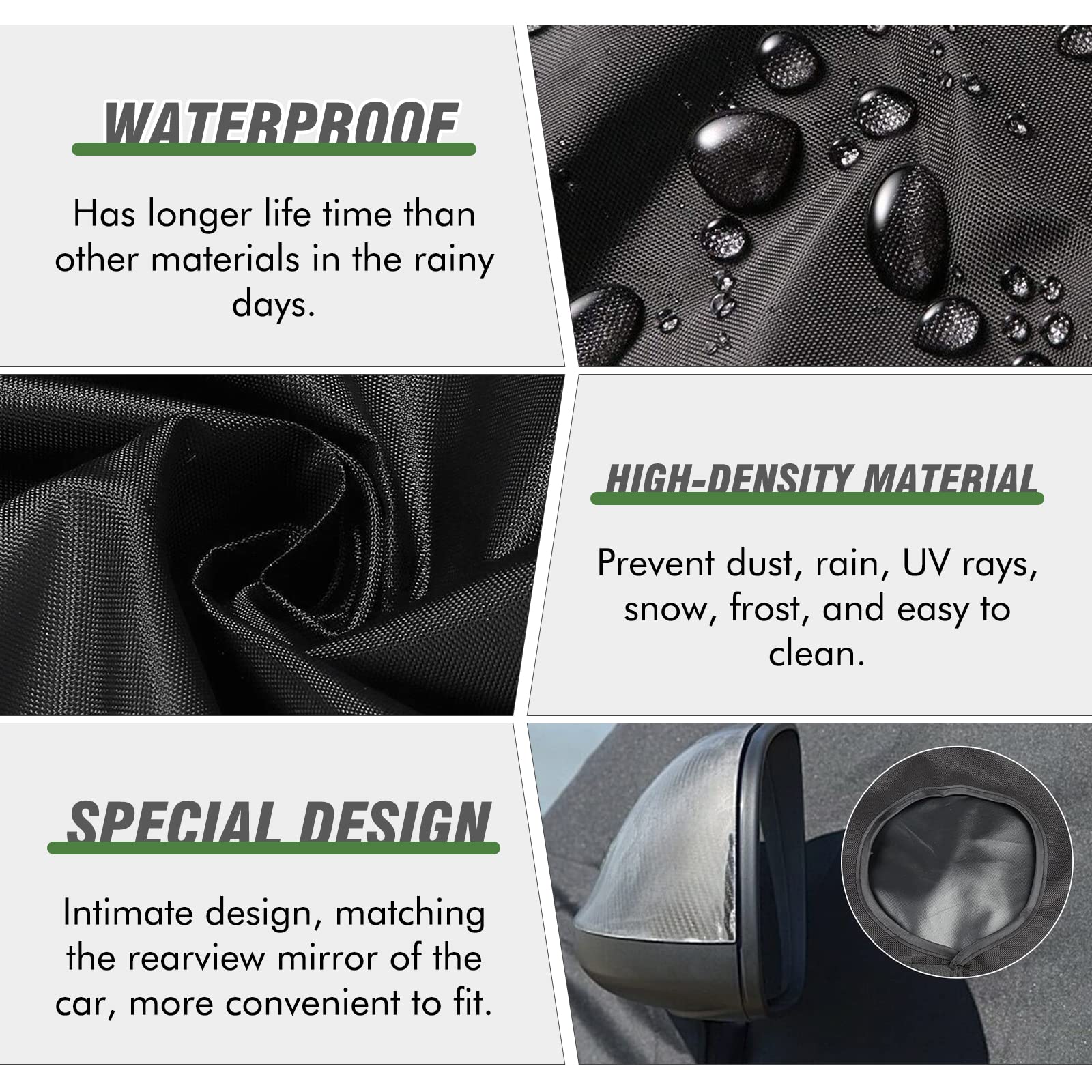 Housse de pare-brise imperméable en tissu Oxford 600D pour T4, protection contre le gel, rideau de camping résistant aux intempéries