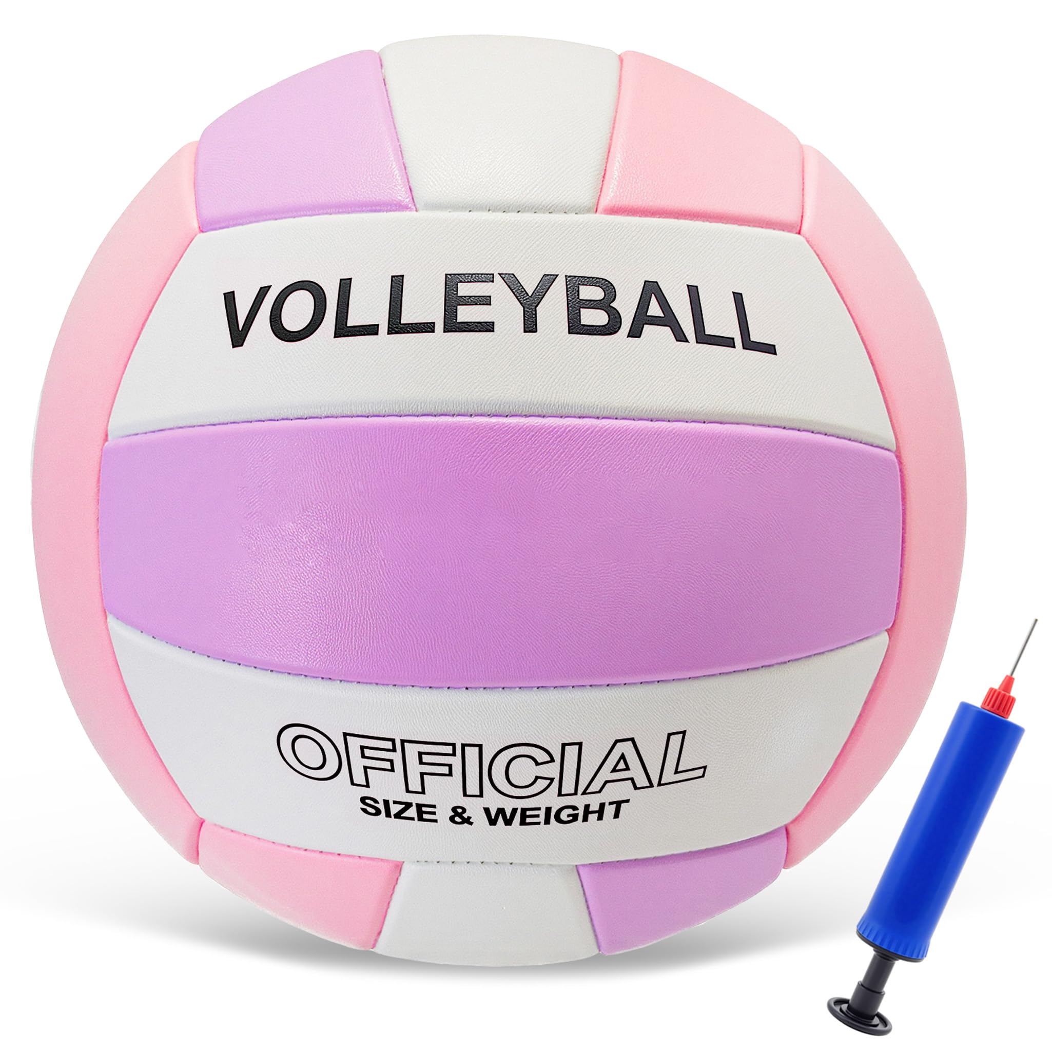 Volleyball, offizielle Größe 5 für drinnen und draußen, dickeres Polyurethan, weicher Strandvolleyball für Erwachsene, Teenager, Erwachsene, Strandspiel, Fitnessstudio, Training, Anfänger