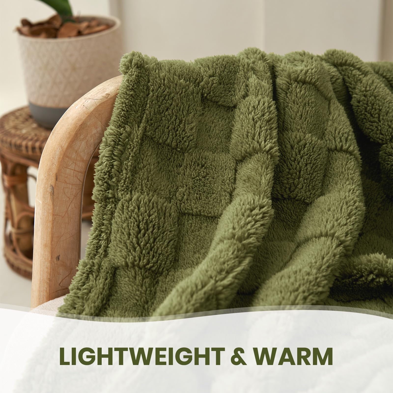 Good Nite Coperta Pile Plaid a Scacchi - Coperta Letto Matrimoniale e Singolo, Coperta Divano, Coperta Quattro Stagioni Morbido Accogliente e Caldo Saldo per Primavera Estiva Autunno Inverno