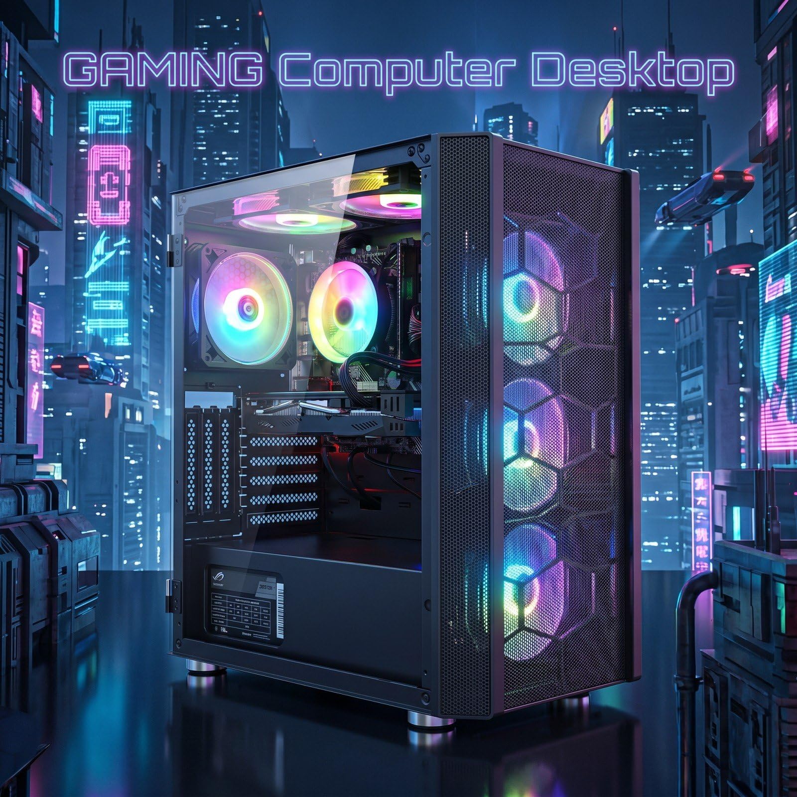 STGsivir Gaming PC, Core i1-10400F, RTX 2060 Super 8G, 1T SSD | Gaming Computer für Streaming,Videobearbeitung,Hausaufgaben, bis zu 4.3 GHz, WLAN 6, BT 5.0, 4K,HDMI,DP, Win11 Pro, ARGB