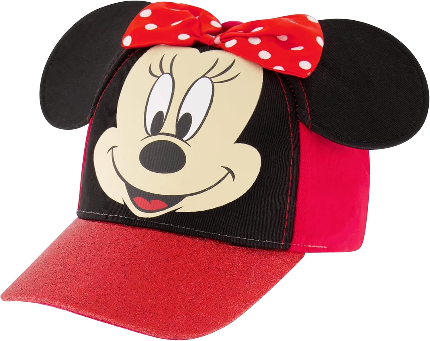 Disney Girls Baseball Cap, Minnie Mouse Ears Adjustable Toddler Or Girl Hats for Kids