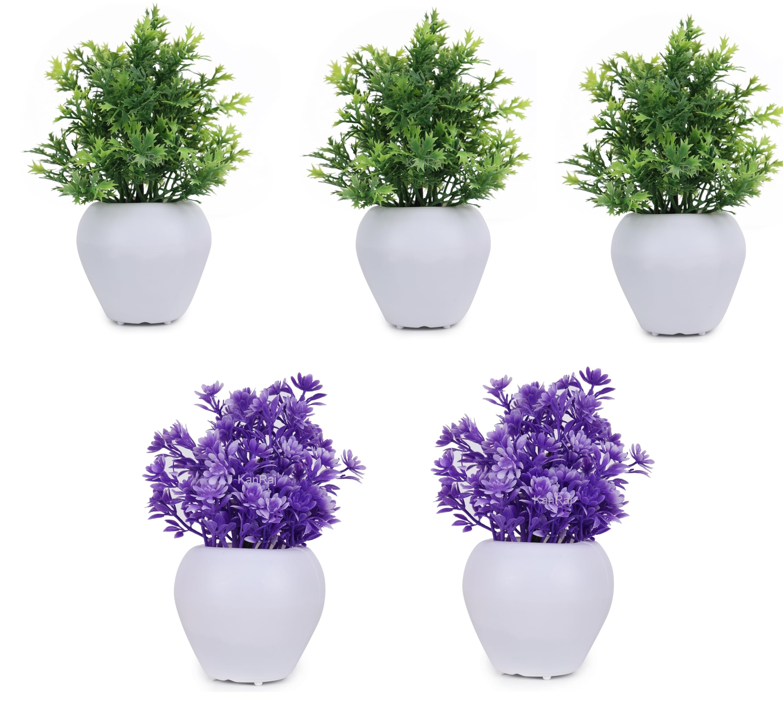 KanRaj ® Artificial Plant for Home/Office Table Decoration or Gift (Pack of 5,) Wild Artificial Plant with Pot (13 cm, Multicolored) (B0CQCZDMPH) Amazon Price History, Amazon Price Tracker
