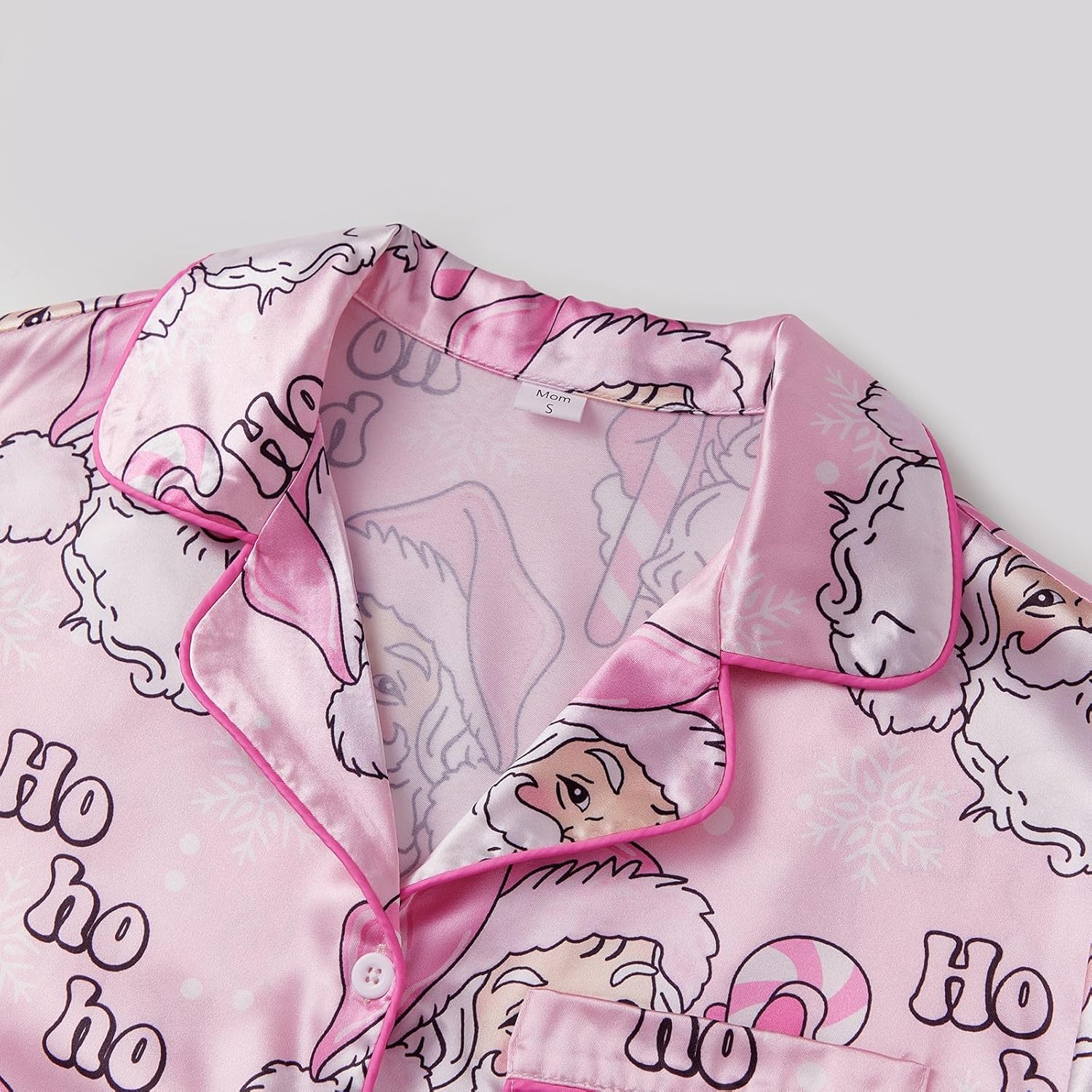 Argeousgor Women Feather Pajamas Silk Satin Lounge Sets Long Sleeve Button Down Shirts and Pants 2 Piece Pj Set - Image 2