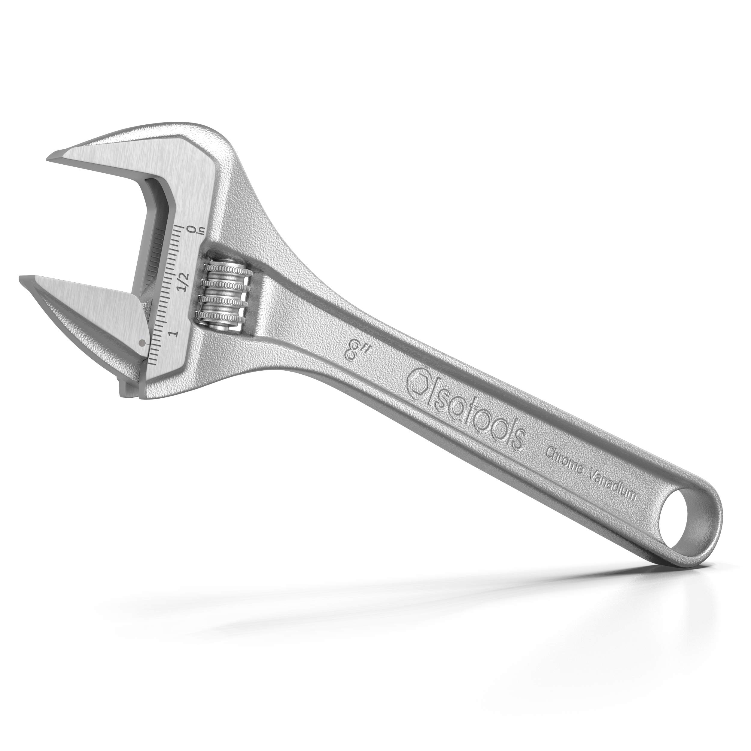 Buy Olsa Tools Adjustable Wrench 8Inch Extra Wide Jaw Capacity