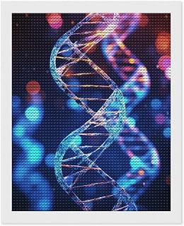 FodPand Diamond Art Kits for Adults, 5D Aurora Diamond Painting Kits for Beginners, DNA Genetic Helix DIY Full Drill Dots Gem Art Paint Crafts for Home Wall Decor 16"x20"