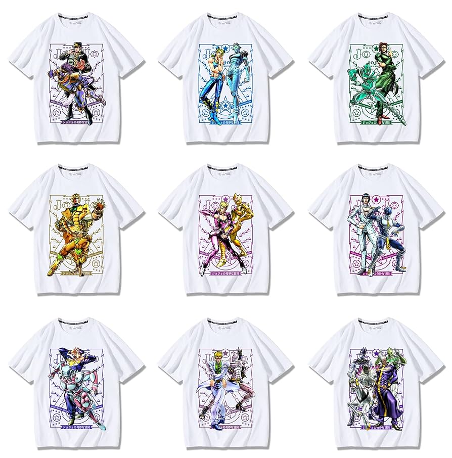 今だけ価格ジョジョの奇妙な冒険　Tシャツ　花京院　ポルナレフ　新品未使用　180 今だけ価格ジョジョの奇妙な冒険 Tシャツ 花京院 ポルナレフ