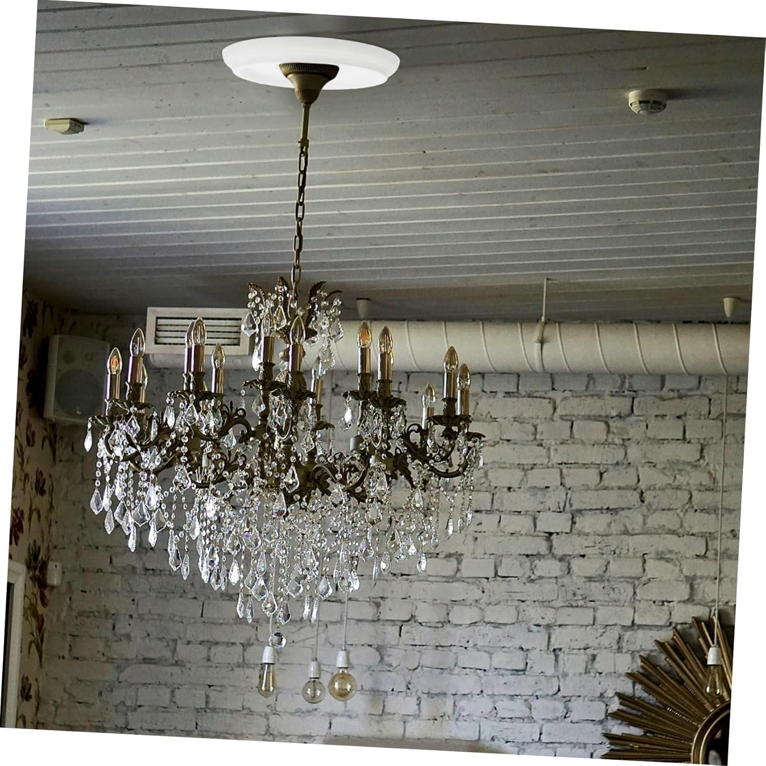 2pcs Ceiling Medallion Decor Minimalist Decorative Lighting Base for Indoor Spaces Easy Installation for Home Decor Enhancements Sophisticated Design for Various Styles