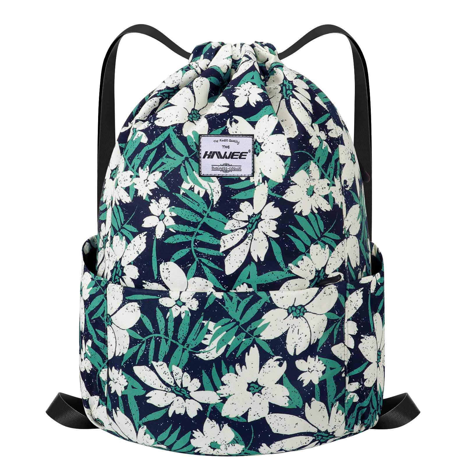 Impermeable Casual Mochila con Cordón Grande Deporte Bolso de Gimnasia Mochila de Cuerda Unisex para Mujer Hombre Vida Cotidiana Aire Libre Yoga Escuela Playa Nadar — view 28